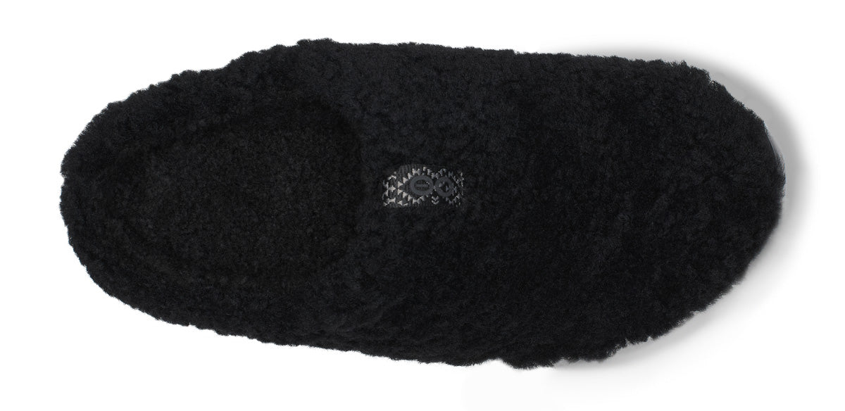 OOFOS Women's OOcoozie Sherpa Mule Slippers - Black