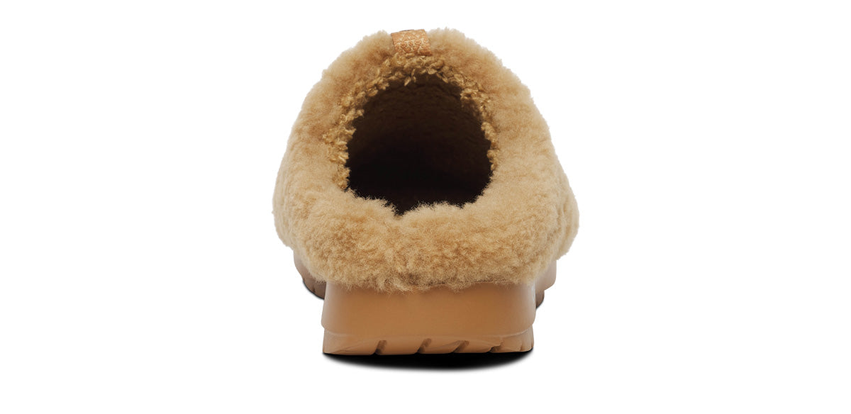 OOFOS Women's OOcoozie Sherpa Mule Slippers - Café Spice