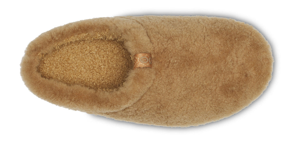 OOFOS Women's OOcoozie Sherpa Mule Slippers - Café Spice