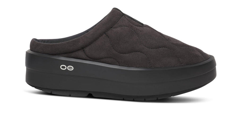 OOFOS Women's OOmega Posh Mule Slippers - Black