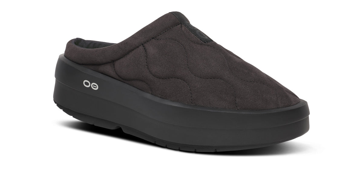 OOFOS Women's OOmega Posh Mule Slippers - Black