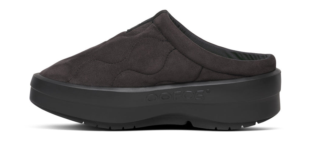 OOFOS Women's OOmega Posh Mule Slippers - Black