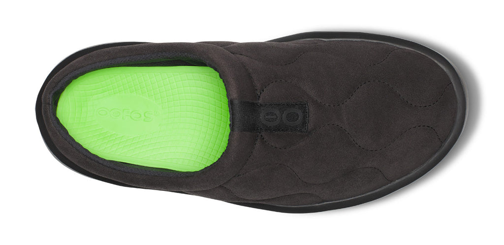 OOFOS Women's OOmega Posh Mule Slippers - Black