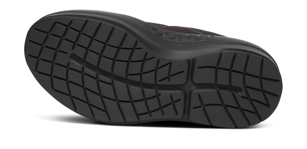 OOFOS Women's OOmega Posh Mule Slippers - Black