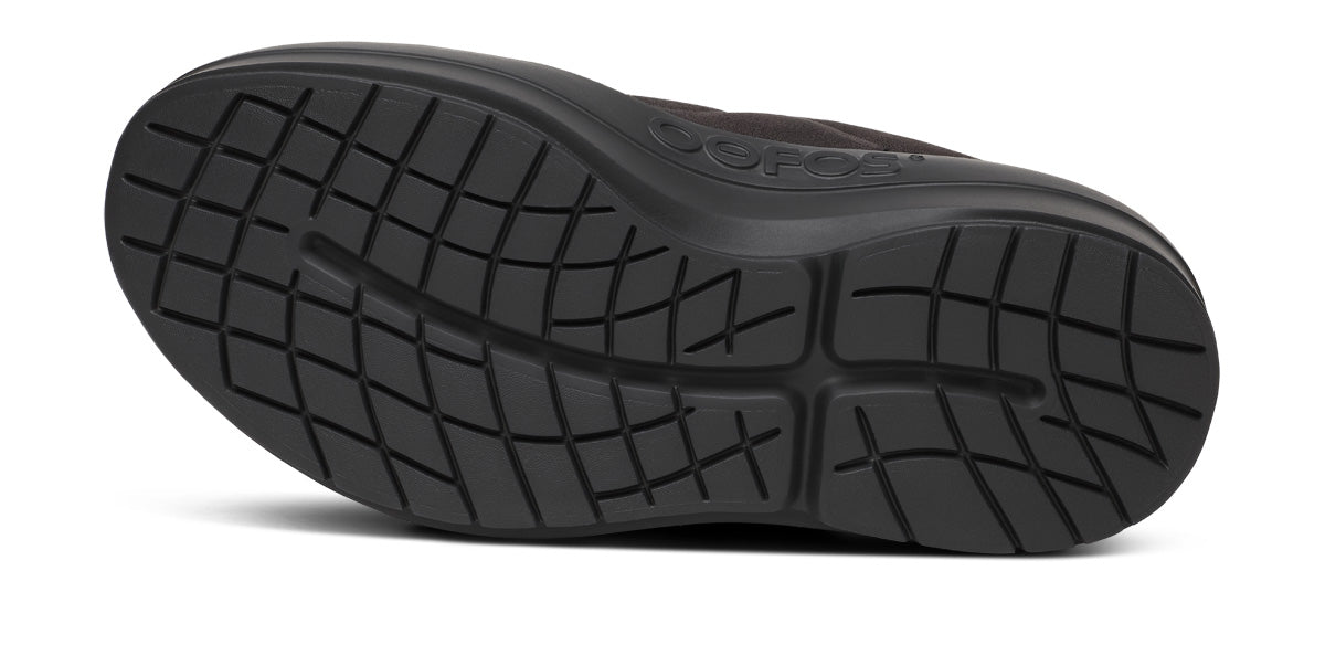 OOFOS Women's OOmega Posh Mule Slippers - Black