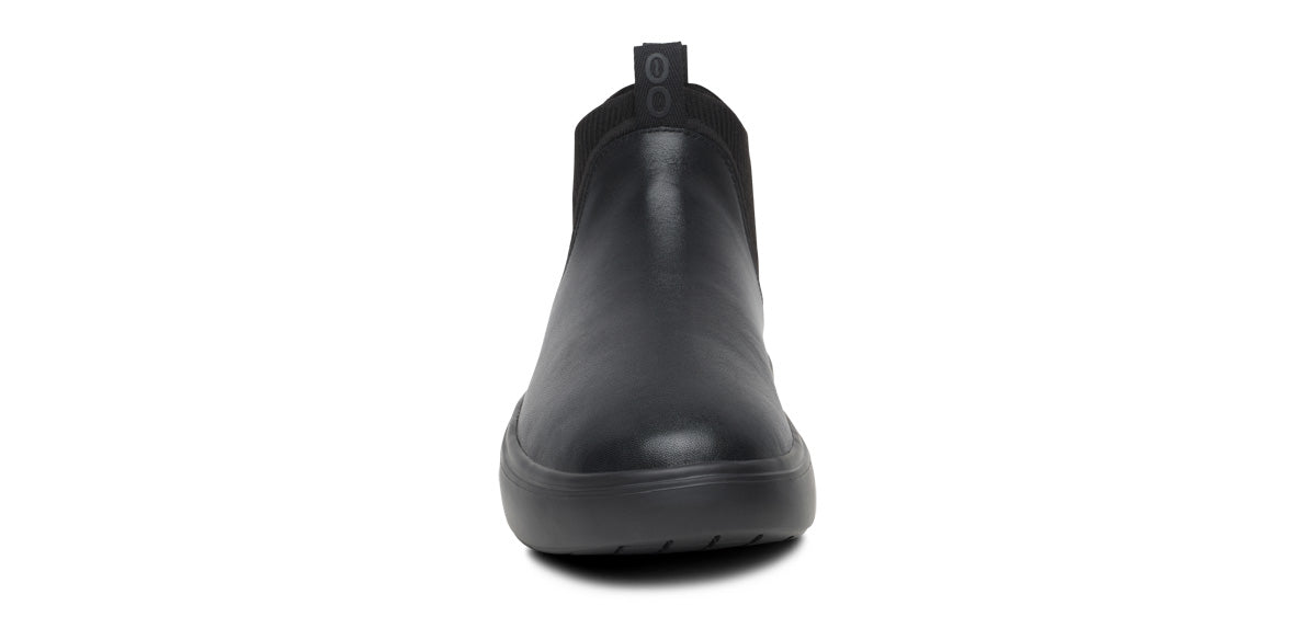 OOFOS Men's Leather Londoner Boots - Black