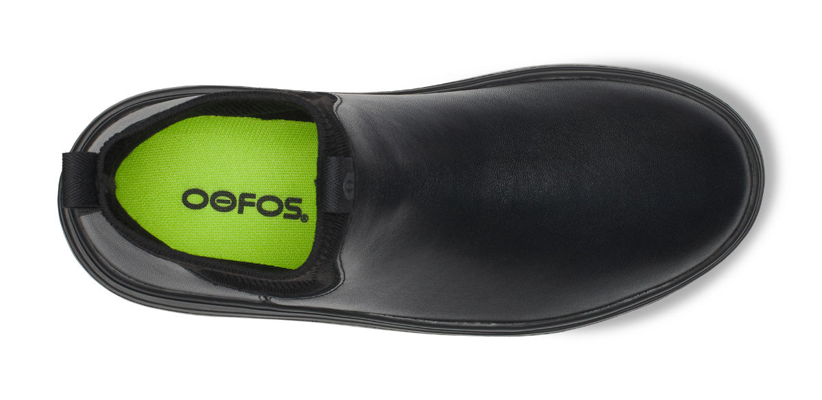 OOFOS Men's Leather Londoner Boots - Black