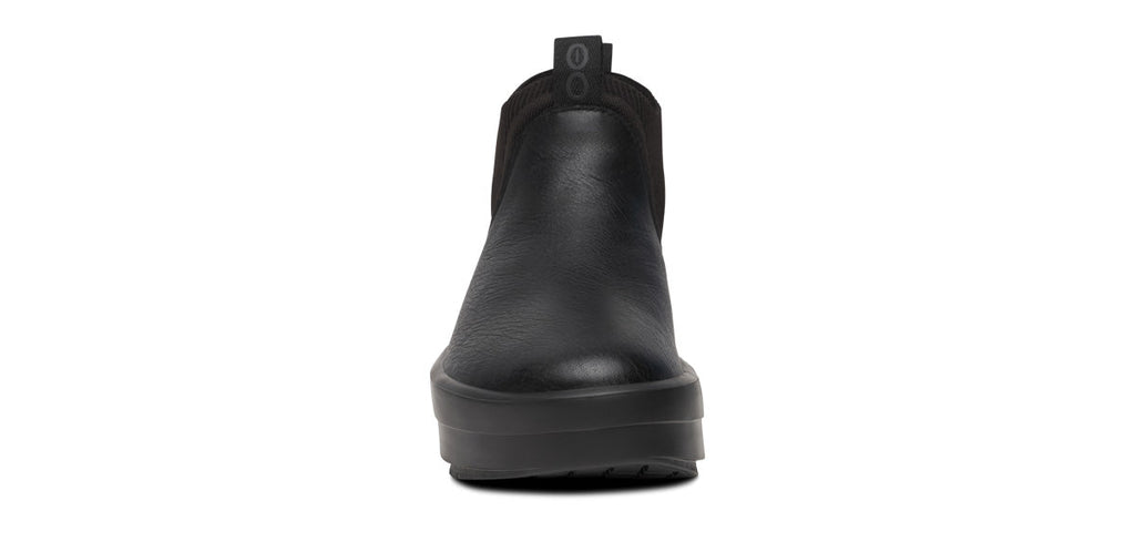 OOFOS Women's OOmega Leather Londoner Boots - Black