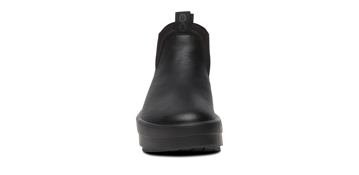 OOFOS Women's OOmega Leather Londoner Boots - Black