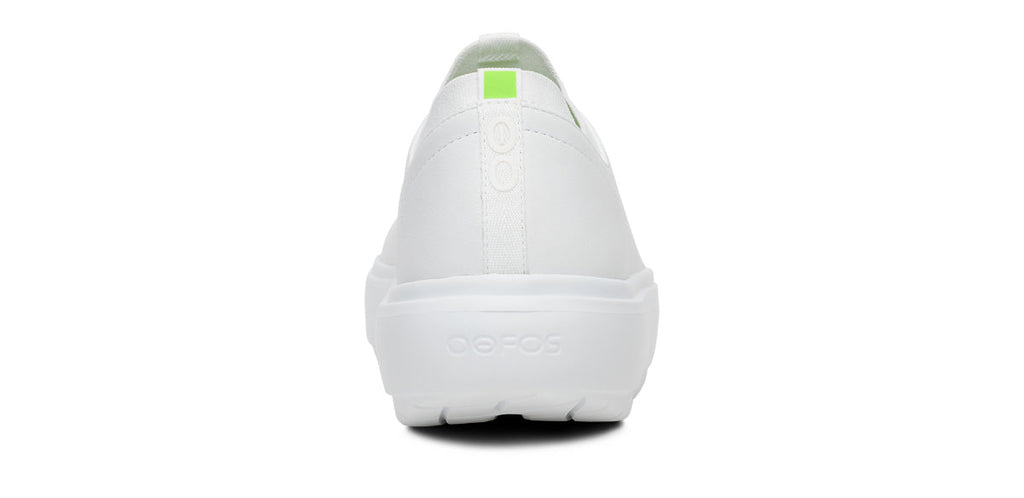 OOFOS Men's Club+ Leather Sneakers - White