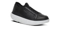OOFOS Men's Club+ Leather Sneakers - White Black