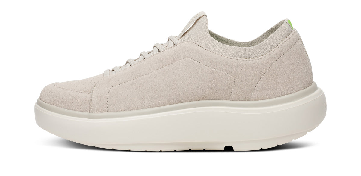 OOFOS Men's Club+ Suede Sneakers - Moonbeam