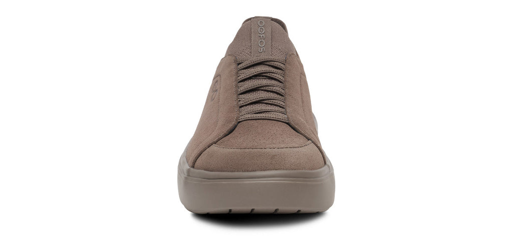 OOFOS Men's Club+ Suede Sneakers - Truffle