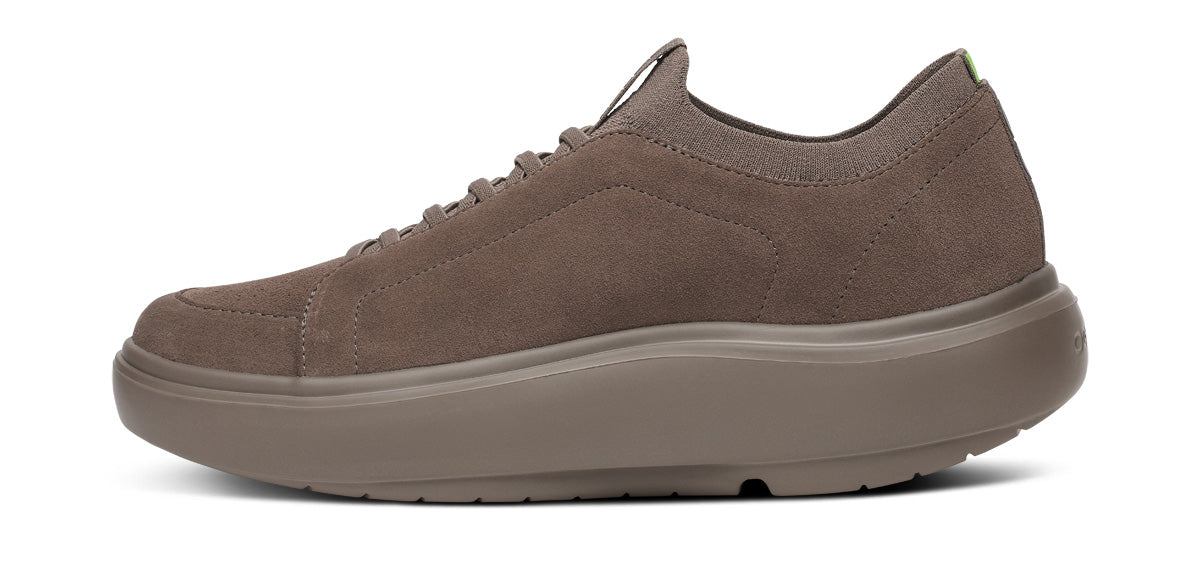 OOFOS Men's Club+ Suede Sneakers - Truffle