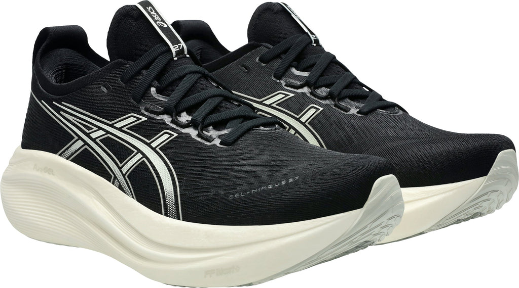Asics Gel Nimbus 27 WIDE FIT Men's Running Shoes - Black