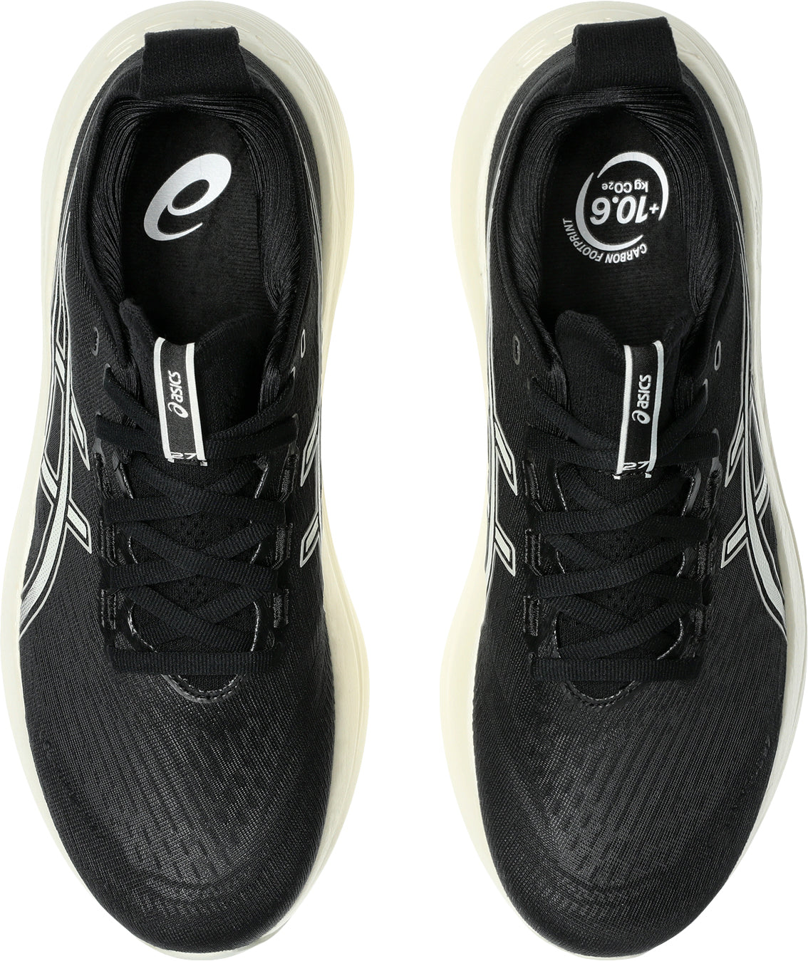 Asics Gel Nimbus 27 WIDE FIT Men's Running Shoes - Black