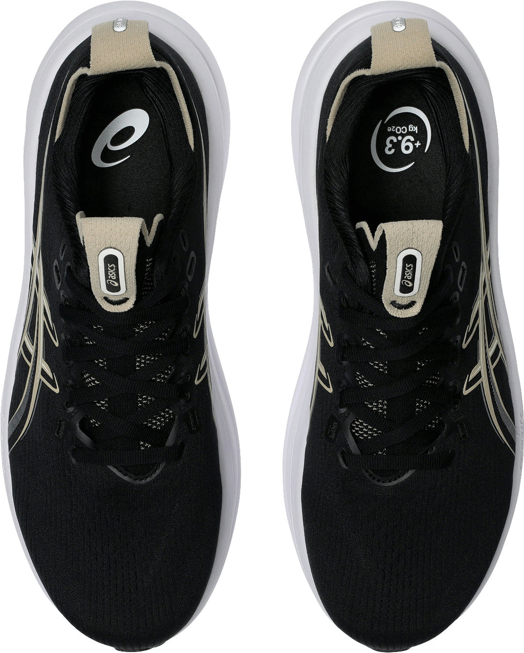 Asics Gel Nimbus 28 WIDE FIT Men's Running Shoes - Black