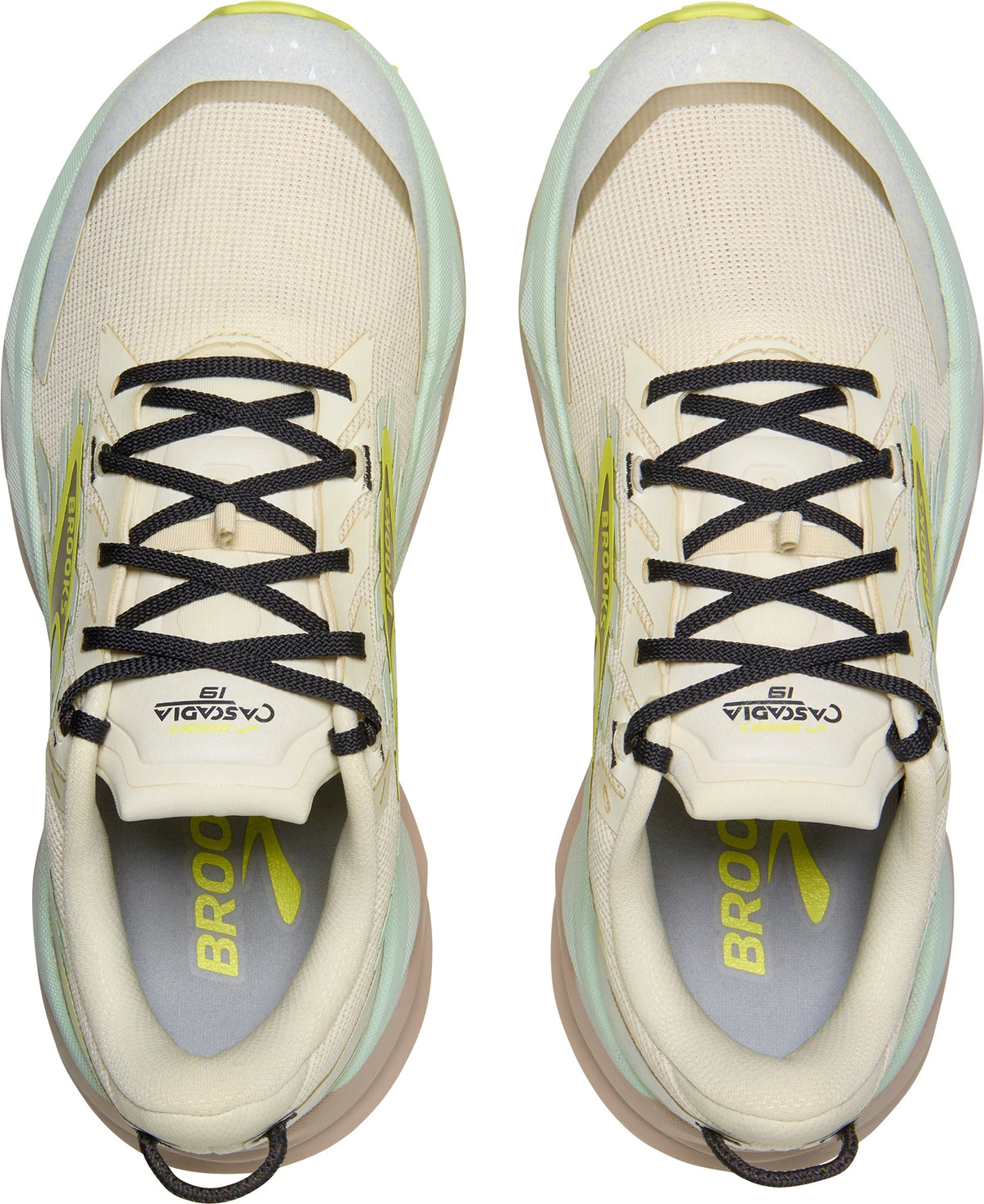 Brooks Cascadia 19 WIDE FIT Women's Trail Running Shoes - Cream