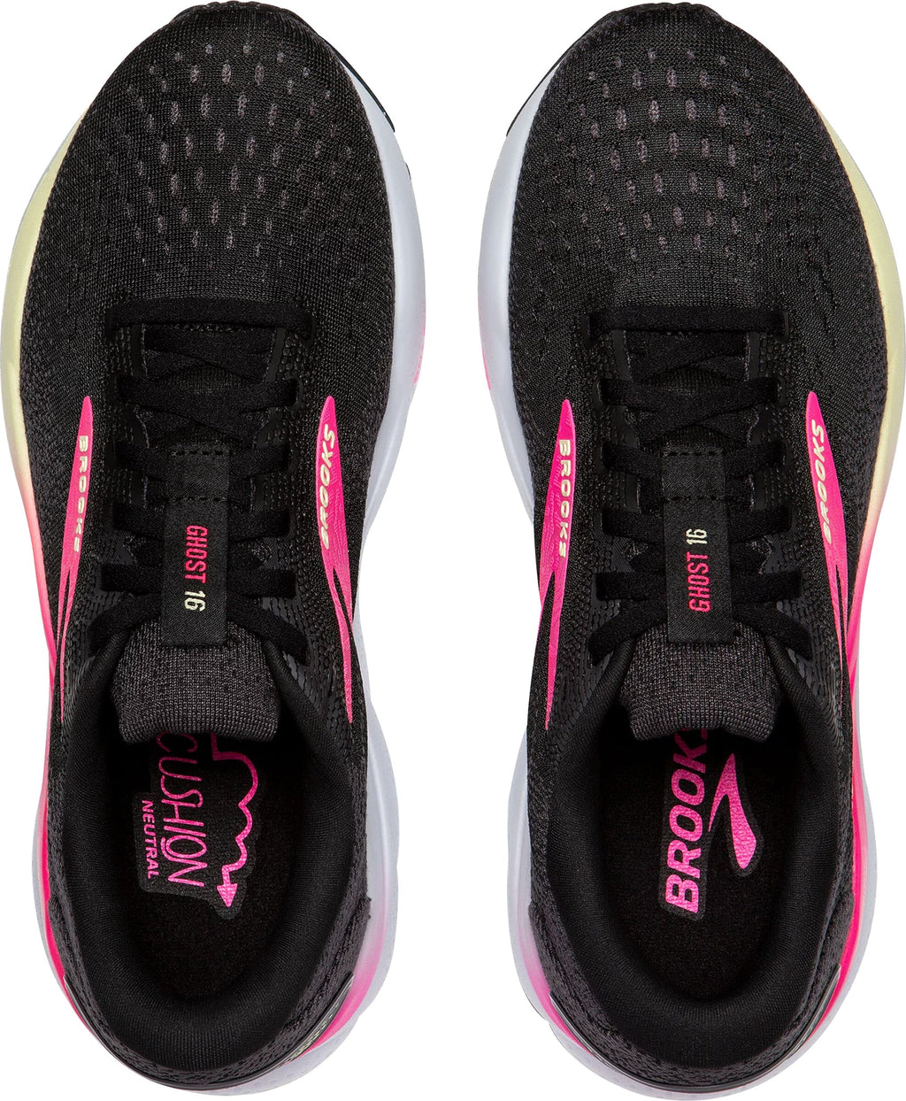 Brooks Ghost 16 Women's Running Shoes - Black
