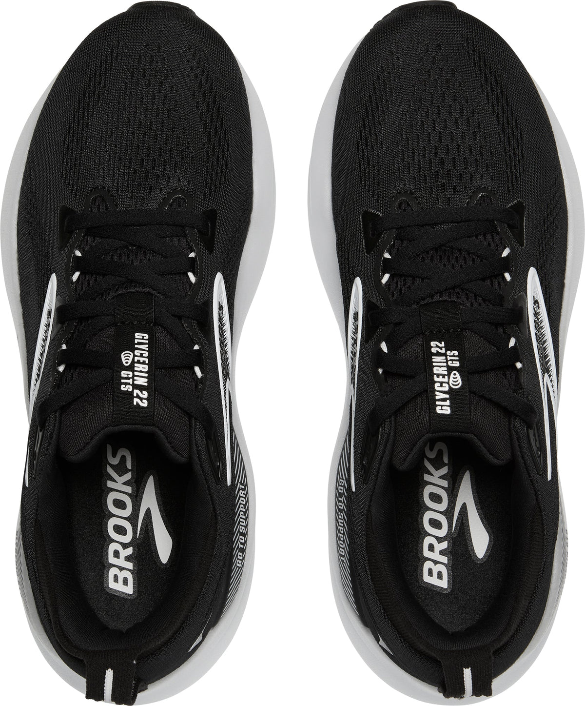 Brooks Glycerin GTS 22 WIDE FIT Women's Running Shoes - Black