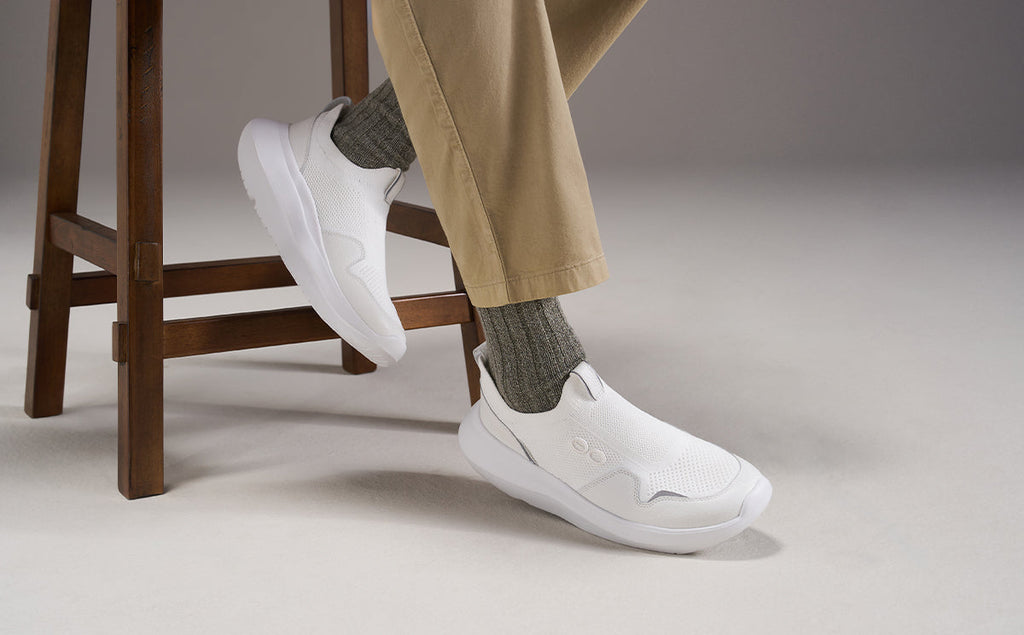 OOFOS Men's Glide Sneakers - White