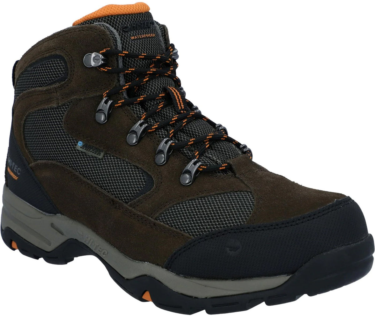 Hi-Tec Storm Waterproof Men's Walking Boots - Brown