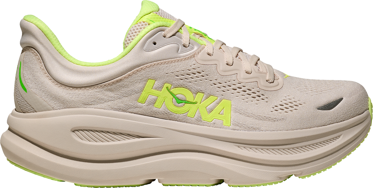Hoka Bondi 9 Men's Running Shoes - Cream