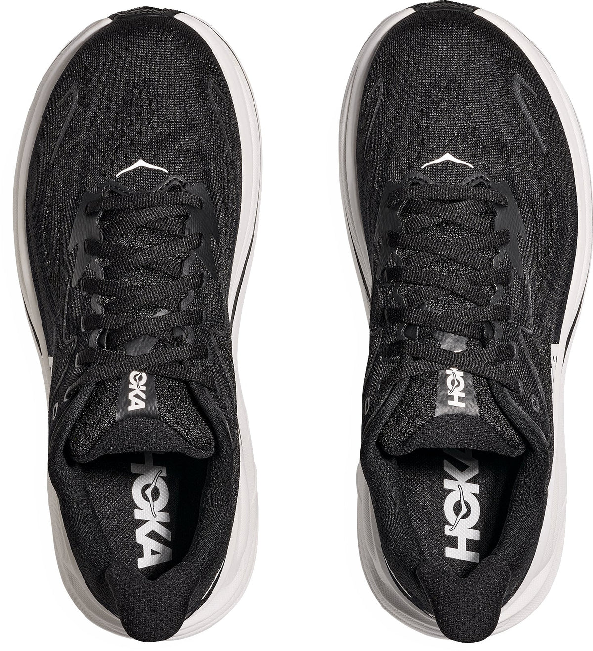 Hoka Clifton 10 WIDE FIT Men's Running Shoes - Black