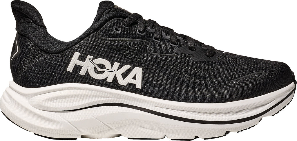 Hoka Clifton 10 WIDE FIT Women's Running Shoes - Black
