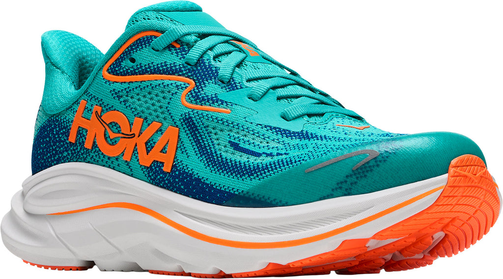 Hoka Cliftion 10 Junior Running Shoes - Green