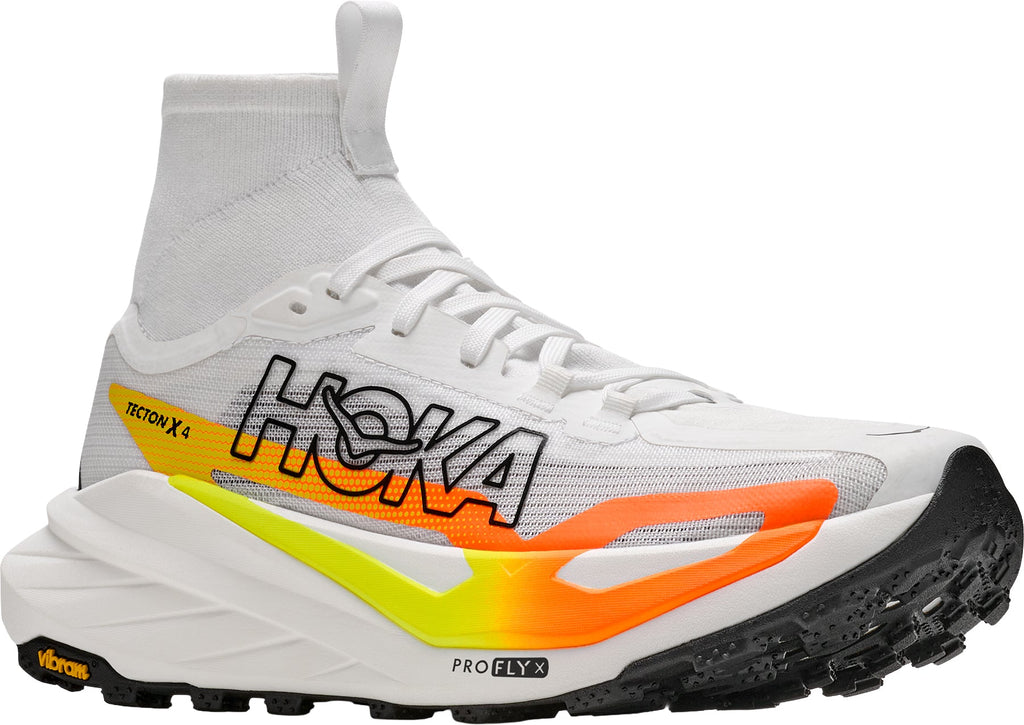 Hoka Tecton X 4 Women's Trail Running Shoes - White