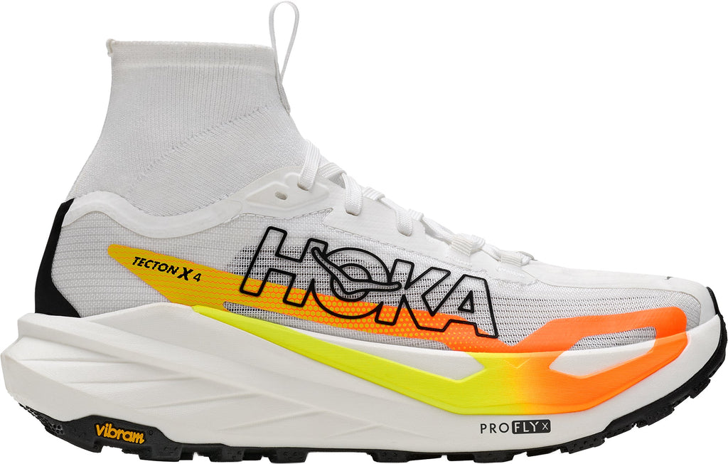 Hoka Tecton X 4 Women's Trail Running Shoes - White