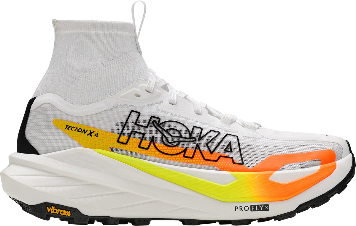 Hoka Tecton X 4 Women's Trail Running Shoes - White