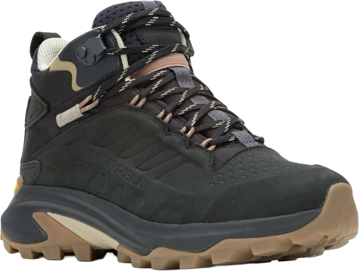 Merrell Moab Speed 2 Leather Mid Waterproof Women's Walking Boots - Black