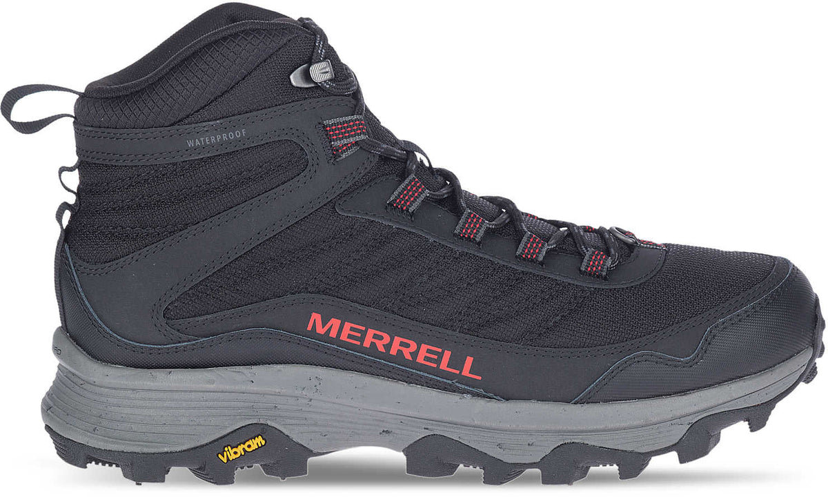 Merrell Moab Speed Thermo Spike Mid Waterproof Men's Walking Boots - Black