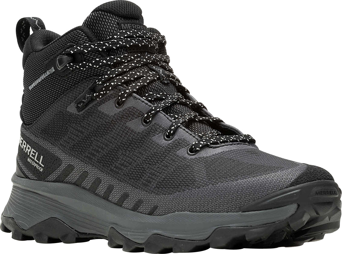 Merrell Speed Eco Mid Waterproof Men's Walking Boots - Black