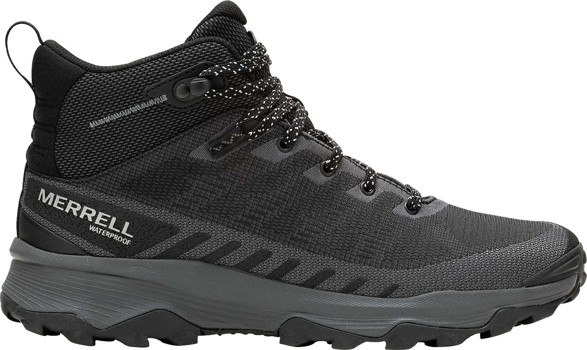 Merrell Speed Eco Mid Waterproof Men's Walking Boots - Black