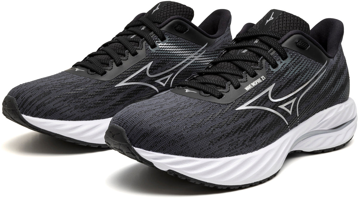 Mizuno Wave Inspire 21 WIDE FIT (D) Women's Running Shoes - Black