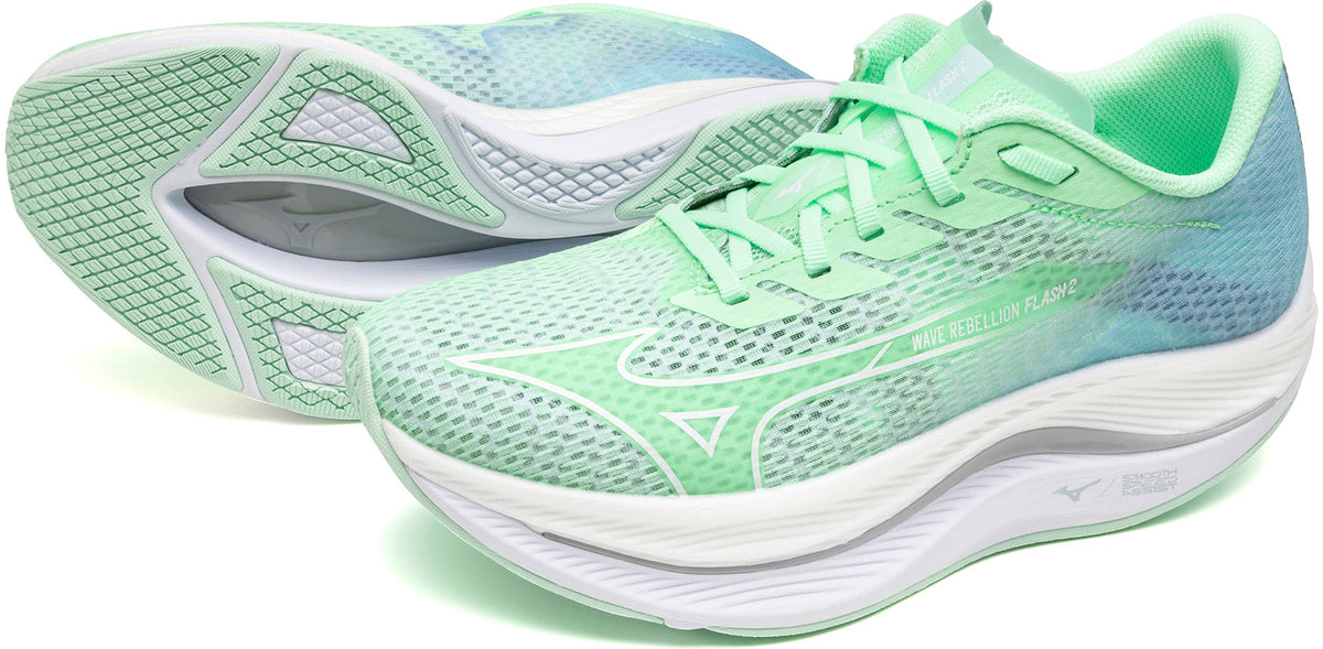 Mizuno Wave Rebellion Flash 2 Women's Running Shoes - Green