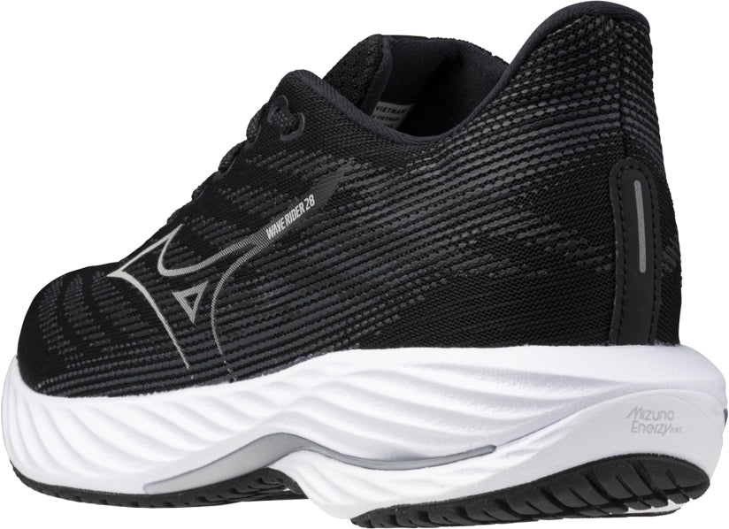 Mizuno Wave Rider 28 WIDE FIT (D) Women's Running Shoes - Black