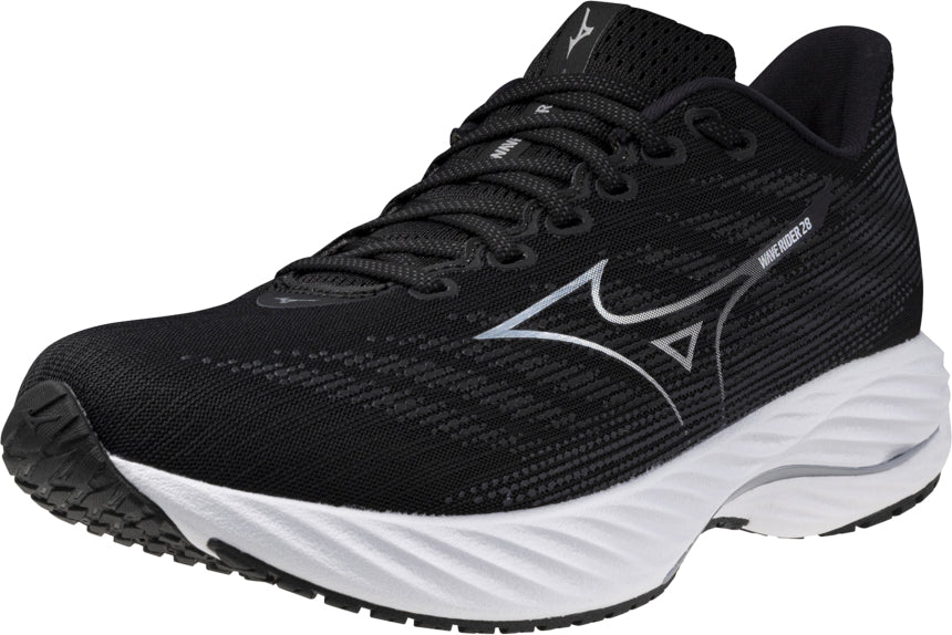Mizuno Wave Rider 28 WIDE FIT (2E) Men's Running Shoes - Black