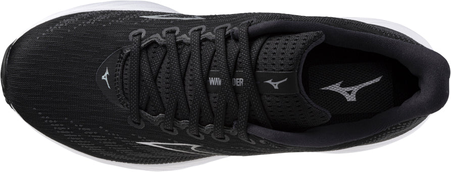 Mizuno Wave Rider 28 WIDE FIT (2E) Men's Running Shoes - Black