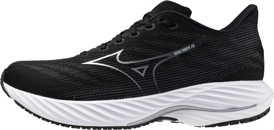 Mizuno Wave Rider 28 WIDE FIT (2E) Men's Running Shoes - Black