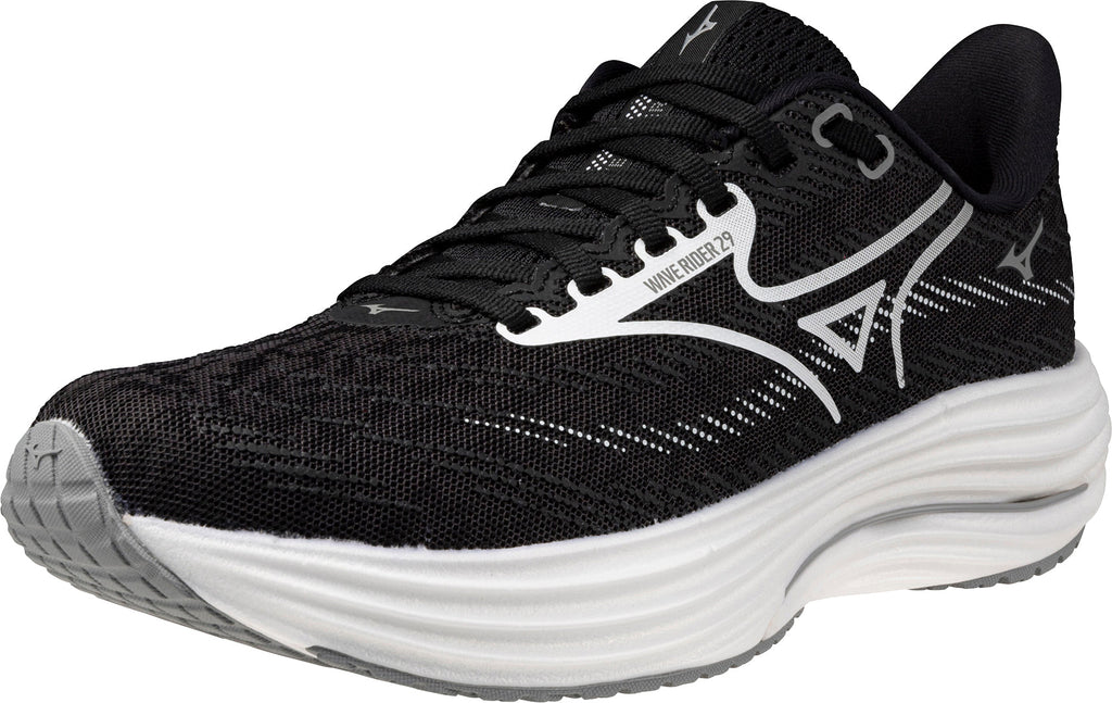 Mizuno Wave Rider 29 WIDE FIT (D) Women's Running Shoes - Black