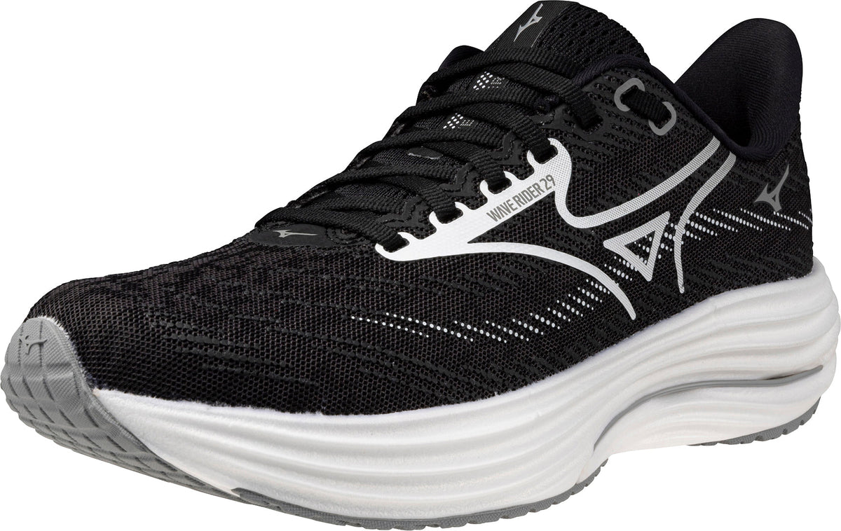 Mizuno Wave Rider 29 WIDE FIT (D) Women's Running Shoes - Black