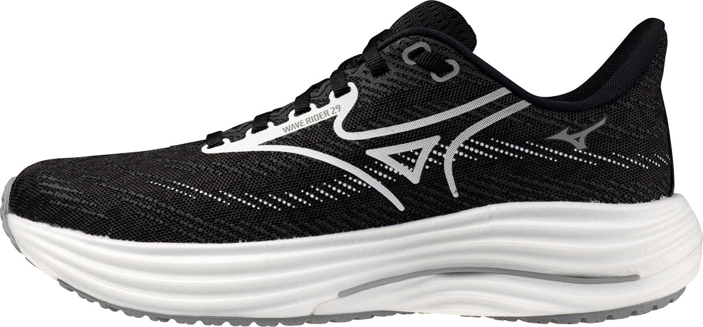 Mizuno Wave Rider 29 WIDE FIT (D) Women's Running Shoes - Black