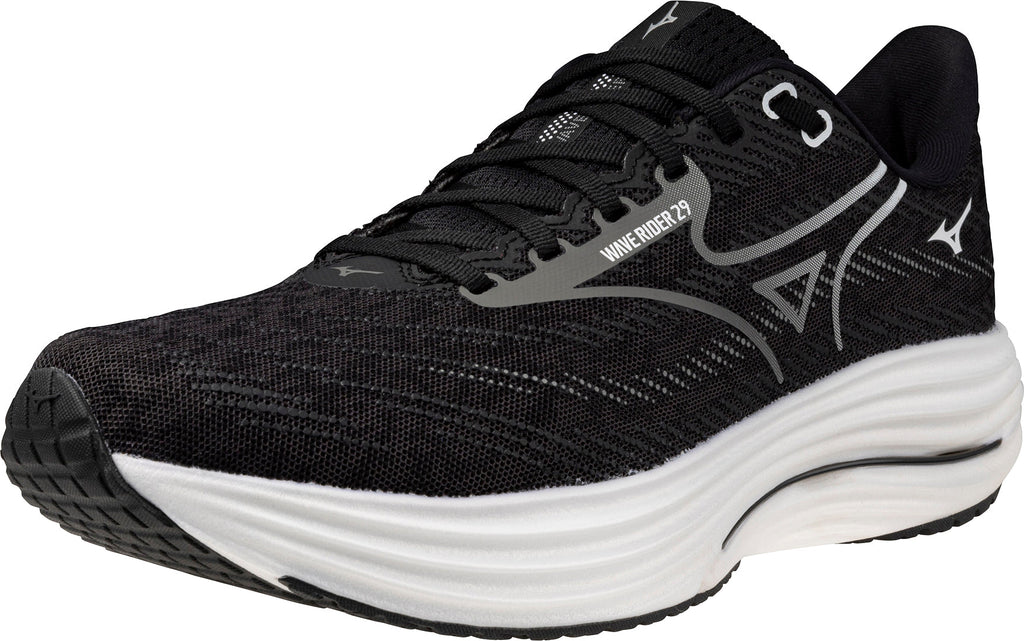 Mizuno Wave Rider 29 WIDE FIT (2E) Men's Running Shoes - Black