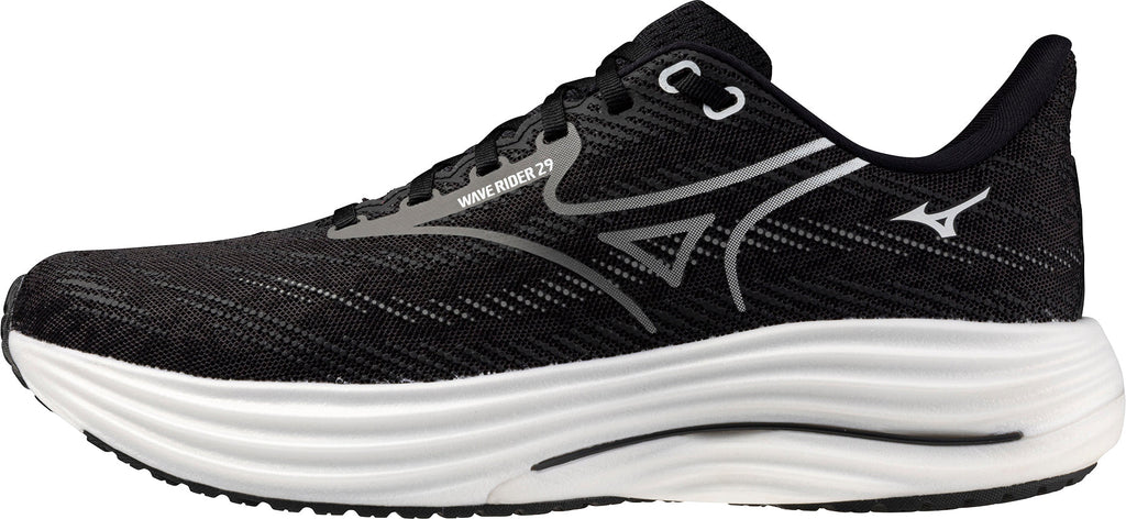 Mizuno Wave Rider 29 WIDE FIT (2E) Men's Running Shoes - Black