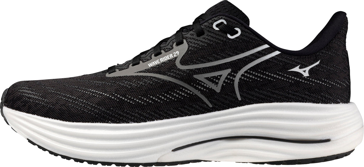 Mizuno Wave Rider 29 WIDE FIT (2E) Men's Running Shoes - Black