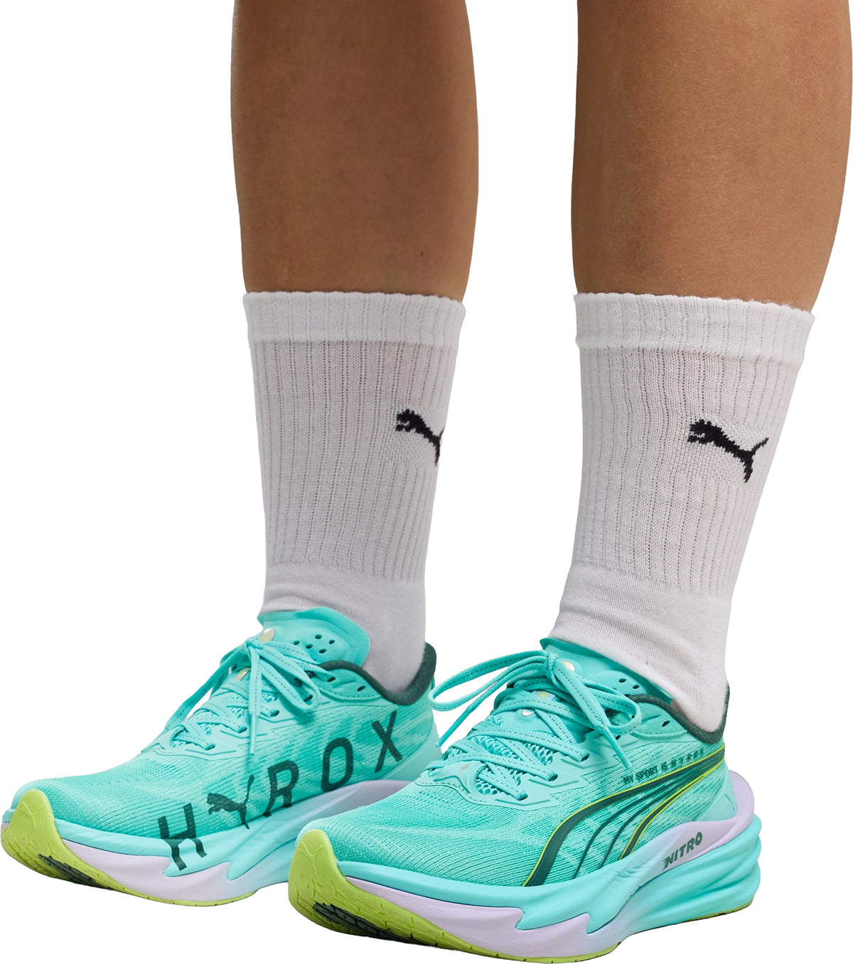 Puma Deviate Nitro 4 HYROX Women's Running Shoes - Green